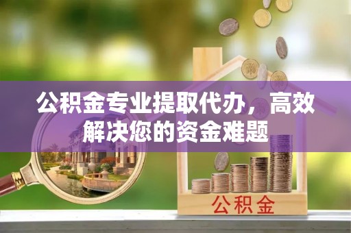 通知公积金专业提取代办，高效解决您的资金难题