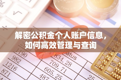 通知解密公积金个人账户信息，如何高效管理与查询